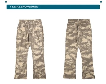 High Street Denim Pants Camouflage Jeans For Men's