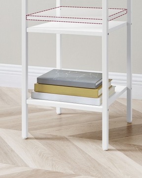 СКАНДИНАВСКИЙ МЕТАЛЛИЧЕСКИЙ СТОЛ-ЛОФТ-ШКАФ С ЯЩИКОМ И ПОЛКАМИ