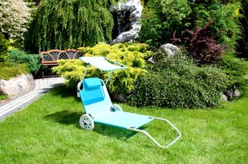 Garden Beach Шезлонг на колесах, БИРЮЗОВЫЙ НАвес