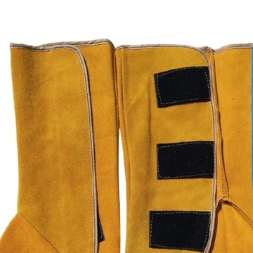 2 бахилы для сварщиков, безопасные кожаные бахилы для сварки,