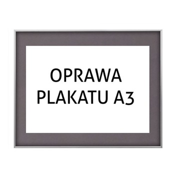 RAMA OPRAWA A3 ALUMINIOWA SREBRNA