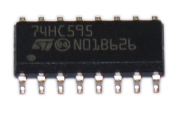 Układ scalony 74HC595 SMD - REJESTR PRZESUWNY