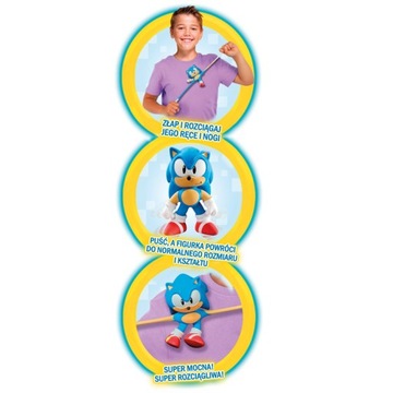 Эластичная фигурка ежа Соника 13см