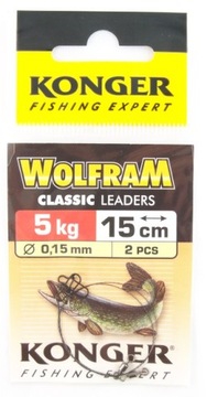 Przypon Konger wolfram Classic 5kg 15 cm