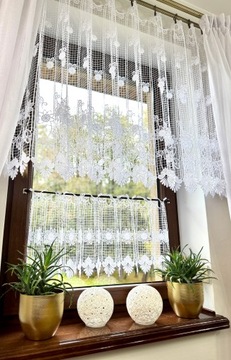 Ревность Gipiura Белая занавес для кухни для размера 40 высот