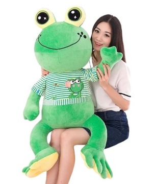 OGROMNA MASKOTKA *ŻABA XXXL 105 CM* PLUSZOWA ŻABKA ZIELONA ZABAWKA PLUSZAK