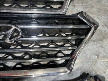 HYUNDAI TUCSON LIFT II 2 3 III 18-20 ПЕРЕДНИЙ БАМПЕР ГЛУХАЯ РЕШЕТКА ХРОМ