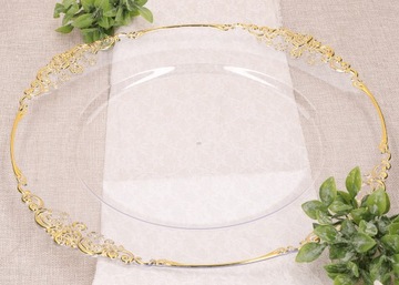 Тарелка, прозрачная подтарелка, 35 см