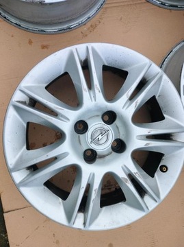 4X ДИСКИ OPEL CORSA D 16 ОРИГИНАЛ + КОЛПАКИ