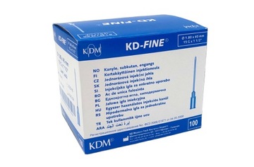 IGŁY DO STRZYKAWEK KD-FINE 1.80x40mm G15 100 szt.