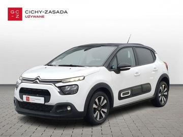 Citroen C3 III Hatchback Facelifting 1.2 PureTech 83KM 2021 Citroen C3 1.2 PureTech 83KM Shine KameraCzujnikiAndroidSalon PLSerwisowany