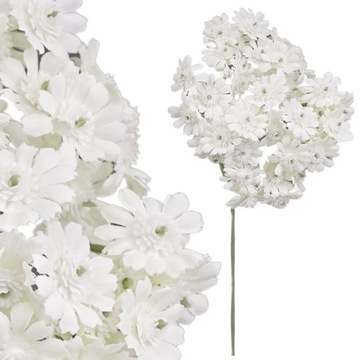 SZTUCZNA GAŁĄZKA PIK GIPSÓWKA KASZKA BIAŁA GAŁĄZKA DEKORACYJNA STROIK 31cm