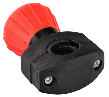 Gałka na kierownicę łożyskowana CZERWONA fi 52mm