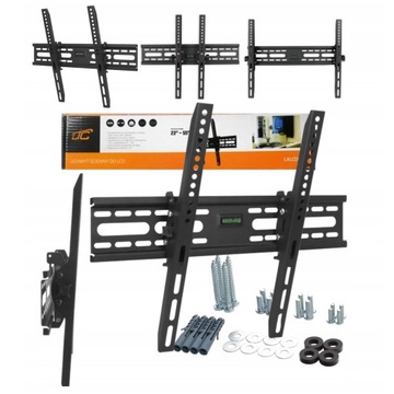 Кронштейн для телевизора, 23–55 дюймов, наклонная, прочная регулируемая вешалка для телевизора, 45 кг