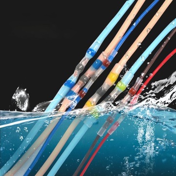 Набор термоусадочных стыковых соединителей для самопайки, водонепроницаемый, 100 шт.