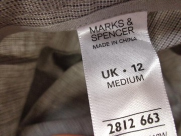 40 MARKS&SPENCER LNIANE PROSTE SPODNIE NOWEK92