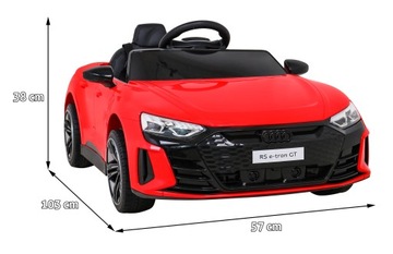 аккумуляторный автомобиль AUDI RS E-tron GT ДЕТСКИЕ водительские права 4 ДВИГАТЕЛЯ 4х4