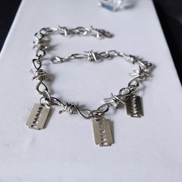 Серебряное ожерелье с кубическим цирконием, колье знаменитостей, красивые серьги с лезвием бритвы