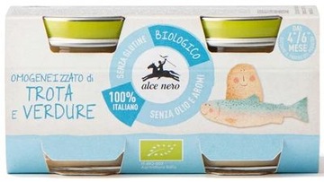 KREM Z PSTRĄGA Z WARZYWAMI BEZGLUTENOWY OD 4 MIESIĄCA BIO (2 x 80 g) 160 g