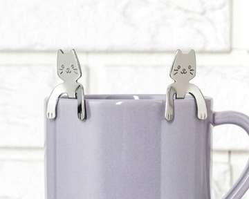 ЛОЖКИ ДЛЯ КОШЕК, КОШКИ, 2 ШТ. ПРИКРЕПИТЬ НА КРУЖКУ