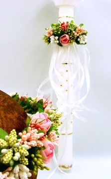 украшение свечей, ерш, бантик, свободный капельник