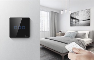 СЕНСОРНЫЙ ВЫКЛЮЧАТЕЛЬ СВЕТА 2C WIFI Черный SONOFF