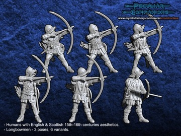 Longbowmen - 10x - Łucznicy Długie Łuki