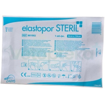 ZARYS elastopor STERIL 8x10cm opatrunek z wkładem chłonnym 1 sztuka