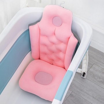Poduszka do kąpieli Spa Ergonomiczna wanna Różowa