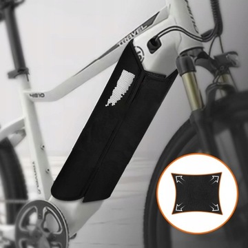 Светоотражающая крышка аккумулятора для электровелосипеда с окружностью рамы 30-41 см.