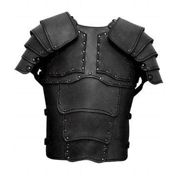 Średniowieczna kamizelka Armor PU Retro z czarnym