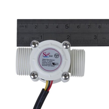 2 переключателя датчика расхода воды 3/4 дюйма, счетчик л/мин