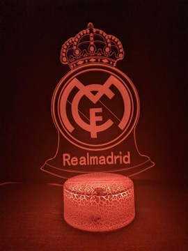REAL MADRID 3D LED USB ночник + ПУЛЬТ ДУ