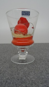 Рождественский подсвечник в виде большого стеклянного кубка MAISON STRAUSS