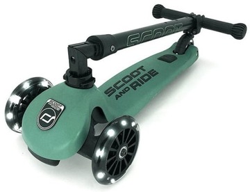 SCOOTANDRIDE Forest HULAJNOGA Składana Highwaykick 3 Koła z LED 3+ + gratis