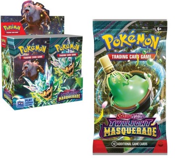 Karty POKEMON TCG Scarlet Violet TWILIGHT MASQUERADE Booster Pack NOWOŚĆ !!