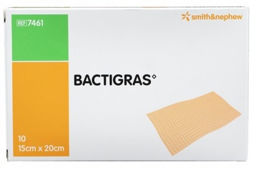 BACTIGRAS 20cm x 15cm opatrunek z chlorhexydyną 10 sztuk