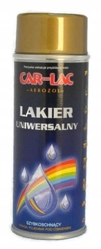 CAR LAK ZŁOTY METALIK AKRYL FARBA LAKIER SPRAY 400 ML