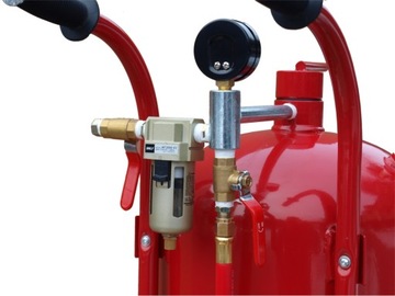 СИФОННАЯ ПЕСОЧНАЯ МАШИНА 38Л МОБИЛЬНАЯ НА КОЛЕСАХ + МАСКА + 16 НАСАДОК - САМАЯ МОЩНАЯ