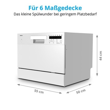 ПОСУДОМОЕЧНАЯ МАШИНА НЕМЕЦКАЯ MEDION, НАСТОЛЬНЫЙ СТОЛ, МАЛЕНЬКАЯ, 6 ПРОГРАММ MD37496
