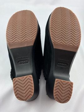 Klapki damskie chodaki obcas CROCS r. 38 zamsz USA