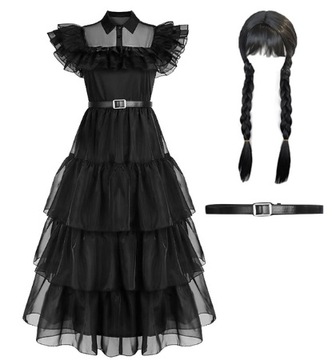 Wednesday Addams KOSTIUM Strój SUKIENKA Przebranie
