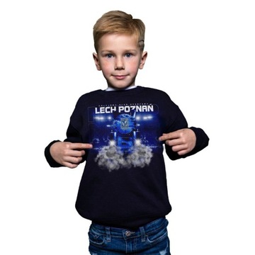 BLUZA DZIECIĘCA LECH POZNAŃ LOKOMOTYWA GRANATOWA R.140CM