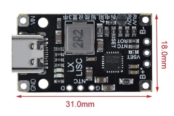 Зарядное устройство и балансир для литий-ионных аккумуляторов 15 Вт BMS 2S (8,4 В) USB-C / 0067