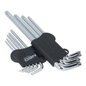 NEO Набор ключей Torx с магнитом T10-T50 9 шт.