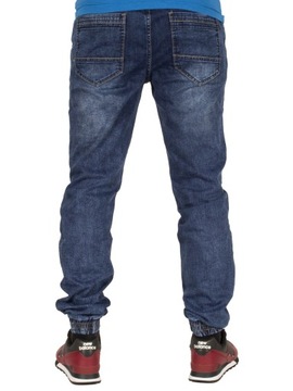 Spodnie męskie jogger jeans W:38 granatowe