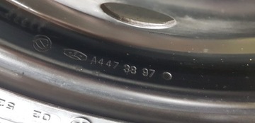 KOLO REZERVY 14" FIAT DOBLO PUNTO BRAVA 5JX14 ET37 4X98 8MM