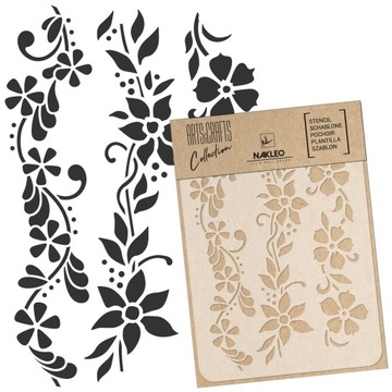 Szablon DIY SCRAPBOOKING DECOUPAGE Wielorazowy 15x21cm A5 ART DECO Dekor