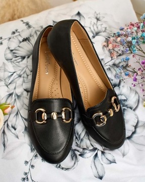 ЧЕРНЫЕ ЖЕНСКИЕ МОКАСИНЫ GOPPETA 39