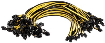 Kabel PCI-E 62cm 6pin męski do 6+2pin męski